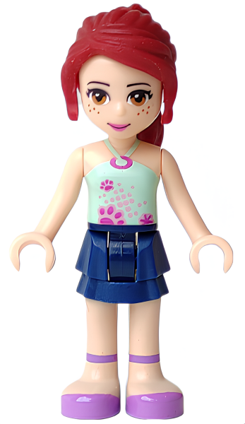 Минифигурка Lego Friends Mia - Dark Blue Layered Skirt frnd005 U